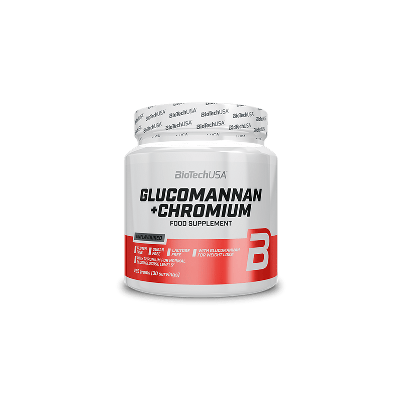 Glucomannan + Chromium 225g - Biotech Usa