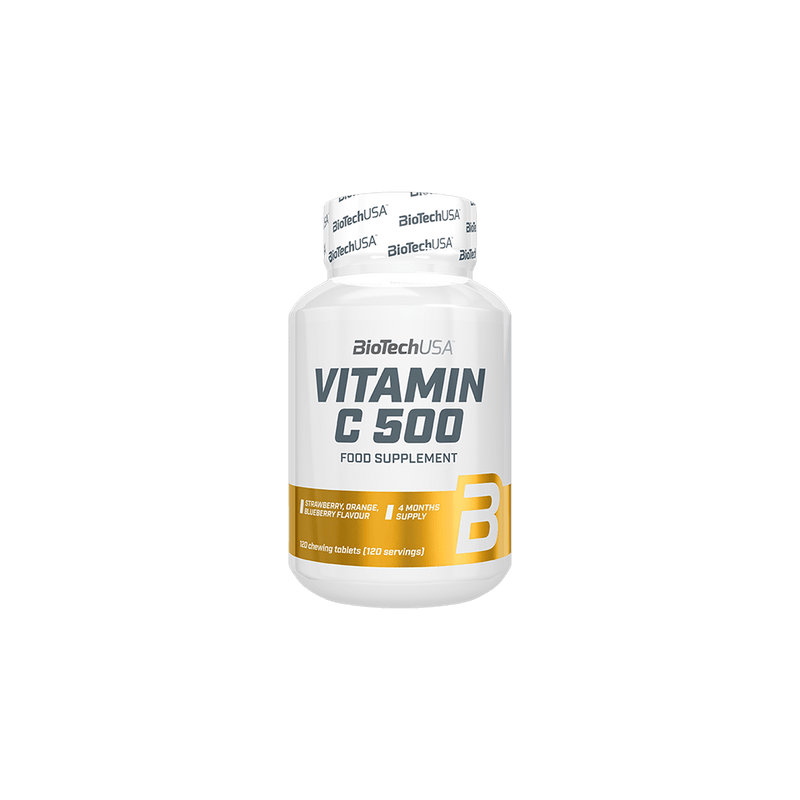 Vitamin C 500 120 Tab. Masticable - Biotech Usa