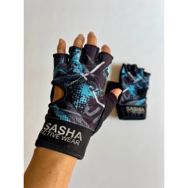 Guantes Deportivos De Diseño Blue - Sasha Active Wear