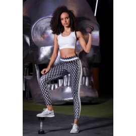 White Mariana Malla Deportiva Talle Alto  - Sasha Active Wear