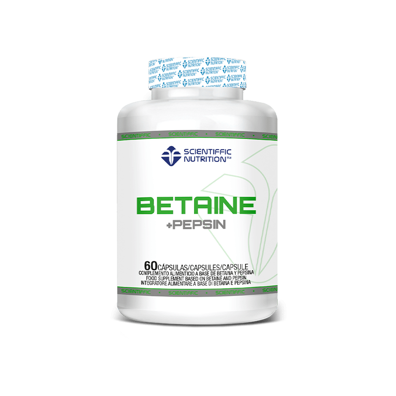 BETAINE + PEPSIN 60 Cápsulas - Scientiffic Nutrition