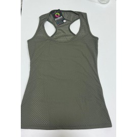 Verde Militar Camiseta Agujeros - Sasha Active Wear