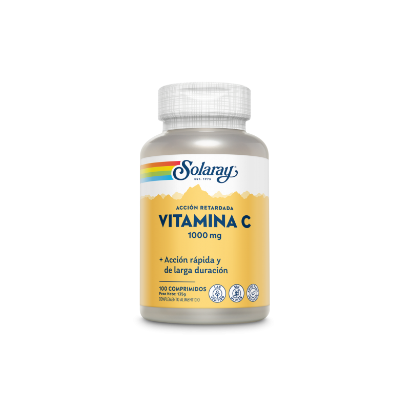 Vitamina C 1000mg A/R 100 Cápsulas - Solaray