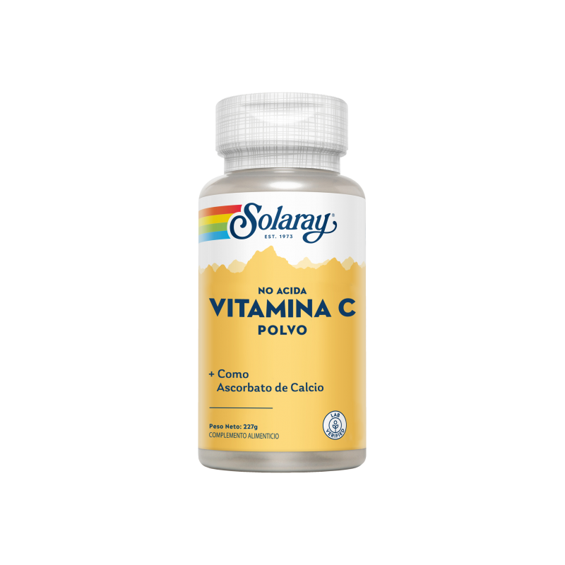 Vitamin C Polvo No acida 5000mg 227G - Solaray