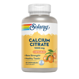 Calcium Citrato 1000mg 60 Comprimidos - Solaray