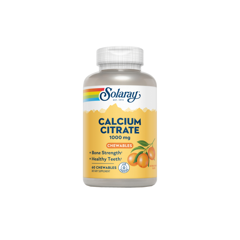 Calcium Citrato 1000mg 60 Comprimidos - Solaray