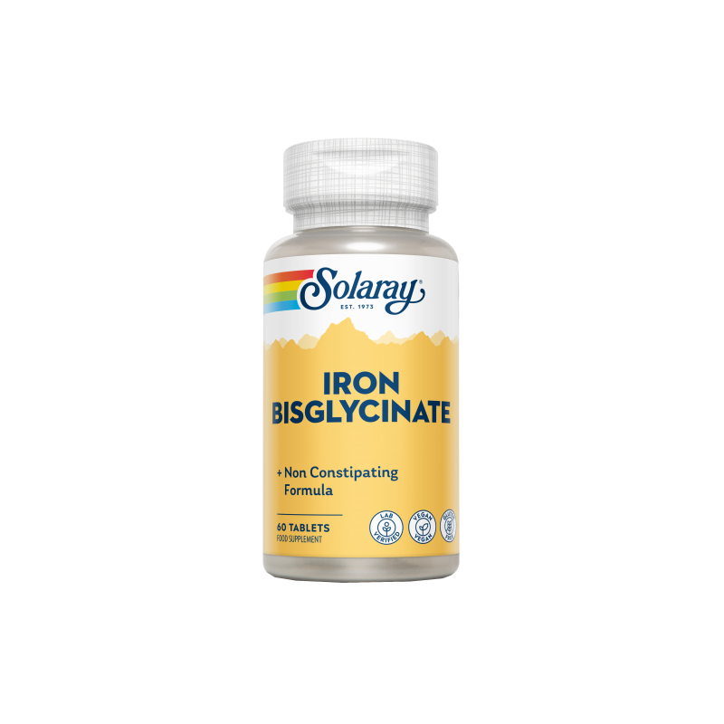 Iron Bisglycinate 60 Comprimidos - Solaray