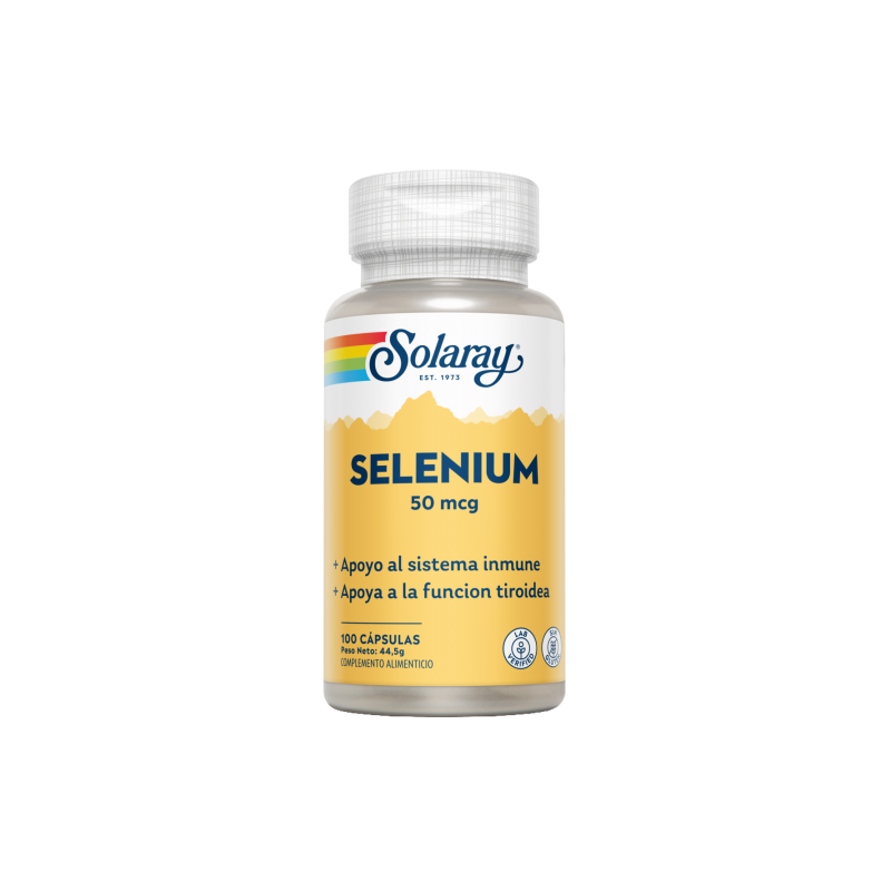 Selenium 50mcg 100 Cápsulas - Solaray