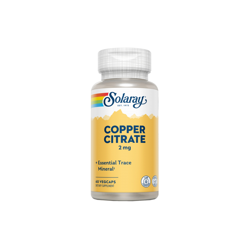 Copper Citrate 60 VegCaps - Solaray