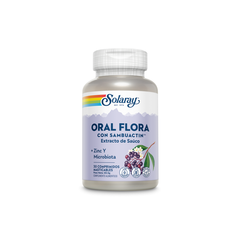 Oral Flora con Sambuactin™ 30 Comprimidos - Solaray