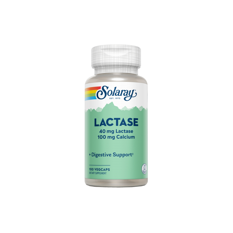 Lactase 40mg 4000 FCC 100 VegCaps - Solaray