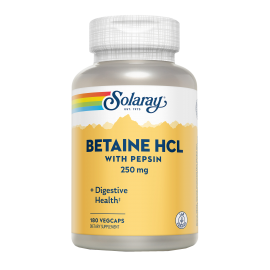 Betaine HCI w/Pepsin 250mg 180 VegCaps - Solaray