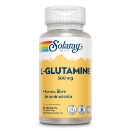 L-Glutamine 500mg 50 VegCaps - Solaray