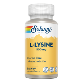 L-Lysine 500mg 60 VegCaps - Solaray