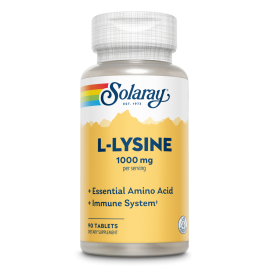 Plus L-Lysine 1000mg 90 Comprimidos - Solaray