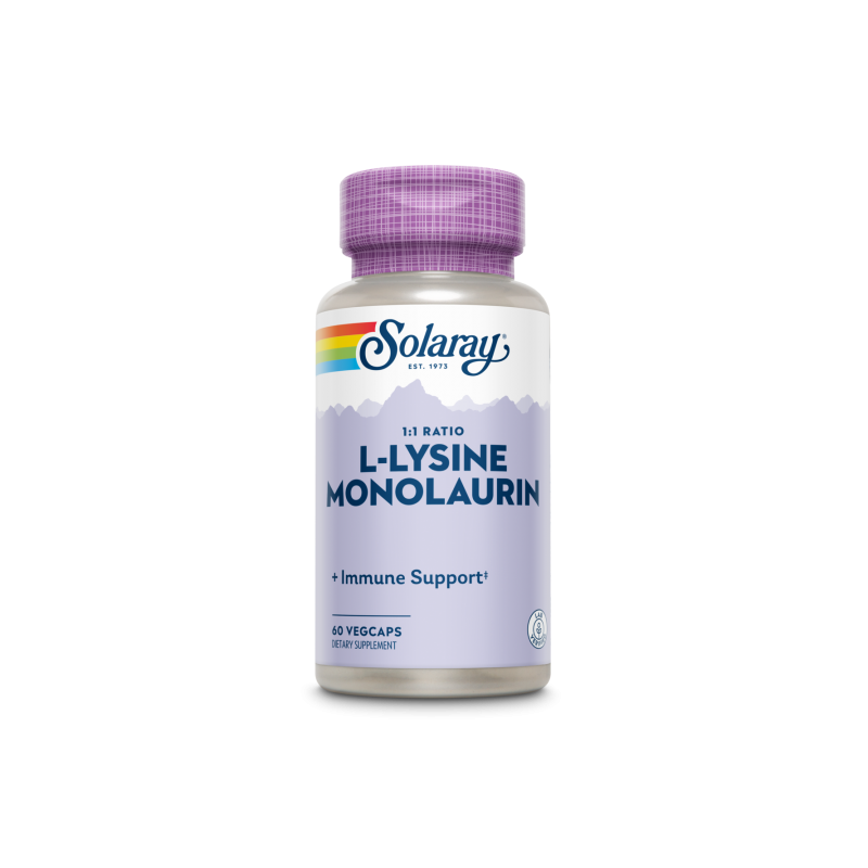 Duo L-Lysine & Monolaurin 60 VegCaps - Solaray