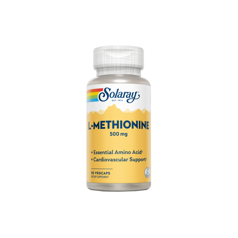 L-Methionine 500mg 30 VegCaps - Solaray