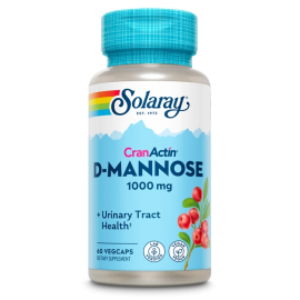 D Mannose con Cranactin® 1000mg 60 VegCaps - Solaray