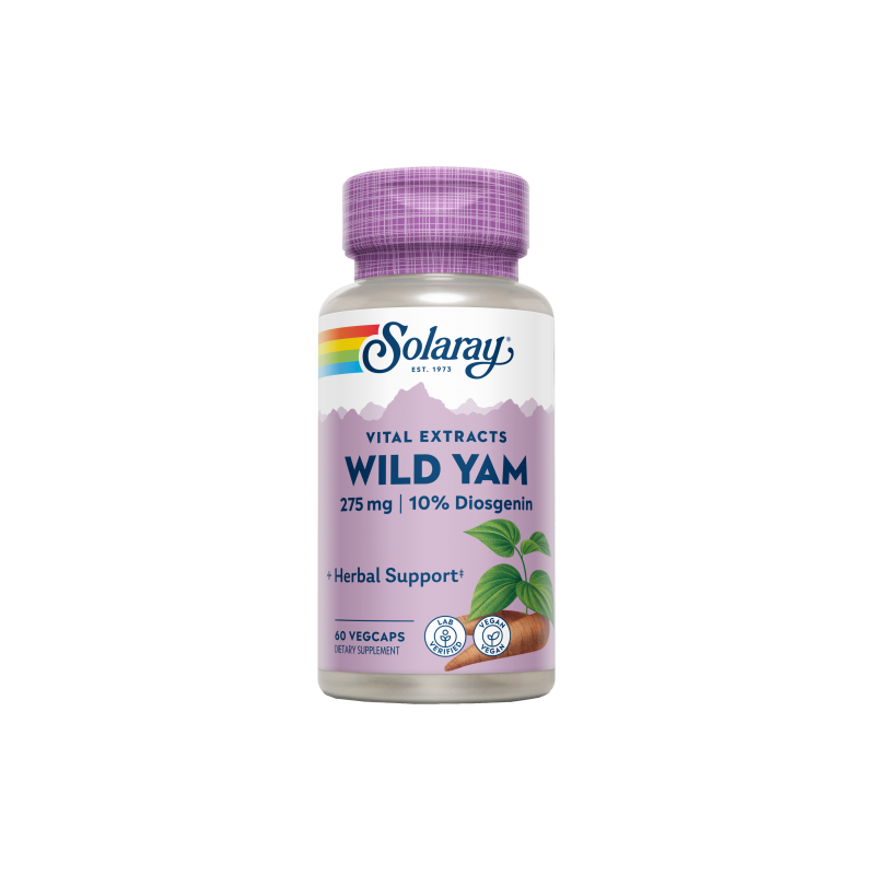 Wild Yam 275mg 60 VegCaps - Solaray