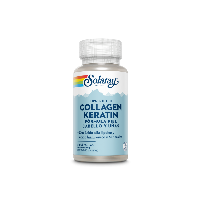 Collagen Keratin 60 Cápsulas - Solaray