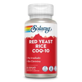 Red Yeast Rice Plus Q10 - 60 VegCaps - Solaray