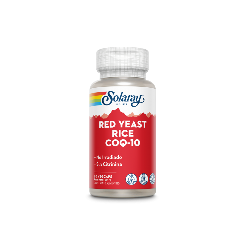 Red Yeast Rice Plus Q10 - 60 VegCaps - Solaray