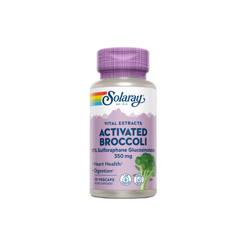 Activated Broccoli Seed Extract 350mg 30 VegCaps - Solaray