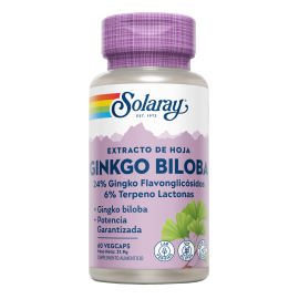 Ginkgo Biloba 60 VegCaps - Solaray