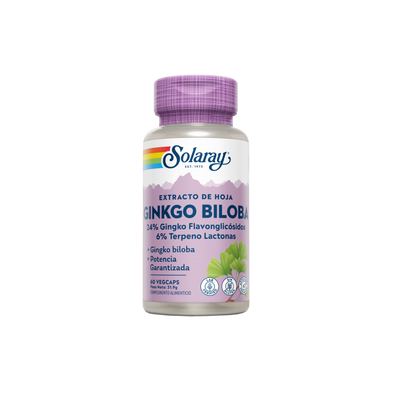 Ginkgo Biloba 60 VegCaps - Solaray