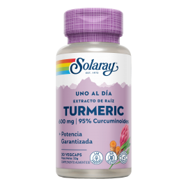 Turmeric 600mg 30 VegCaps - Solaray