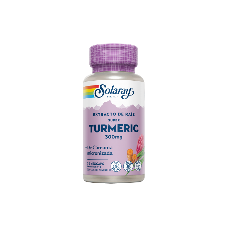 Super Turmeric 300mg 30 VegCaps - Solaray