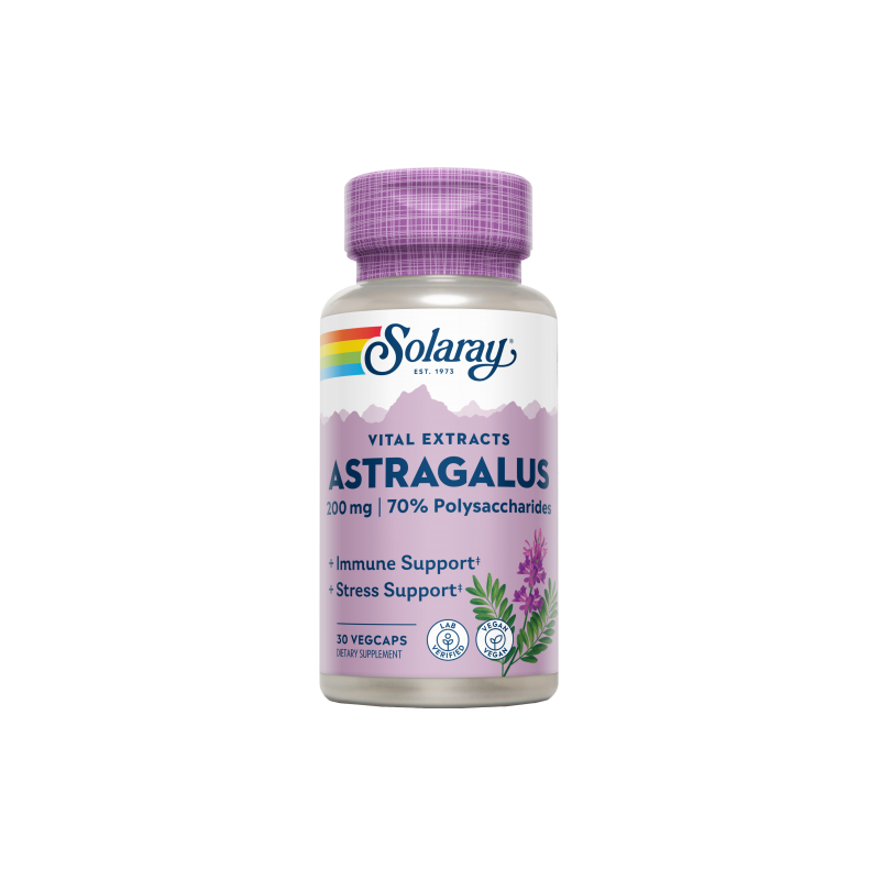 Astragalus 200mg 30 VegCaps - Solaray