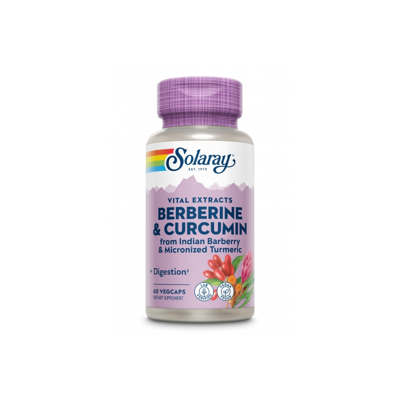 Berberine & Curcumin 60 VegCaps - Solaray