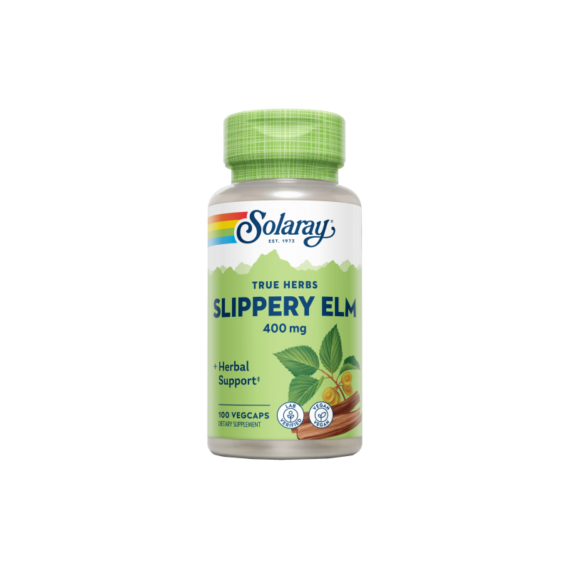 Slippery Elm Bark 400mg 100 VegCaps - Solaray