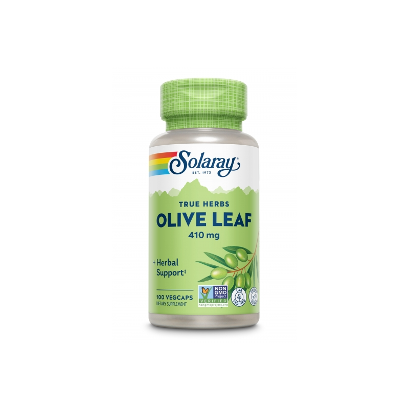 Olive Leaf 410mg 100 VegCaps - Solaray