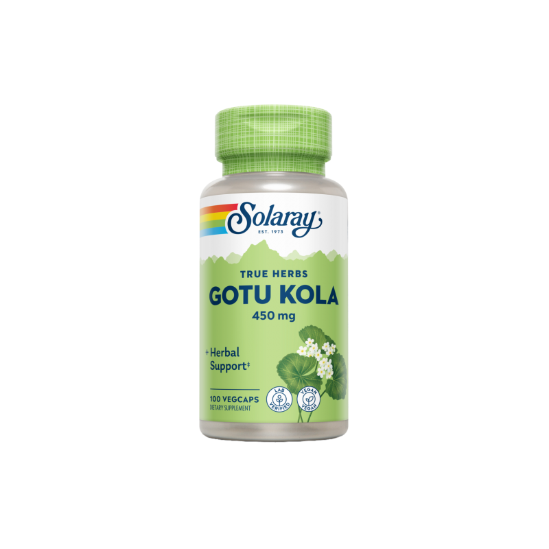 Gotu Kola 450mg 100 VegCaps - Solaray