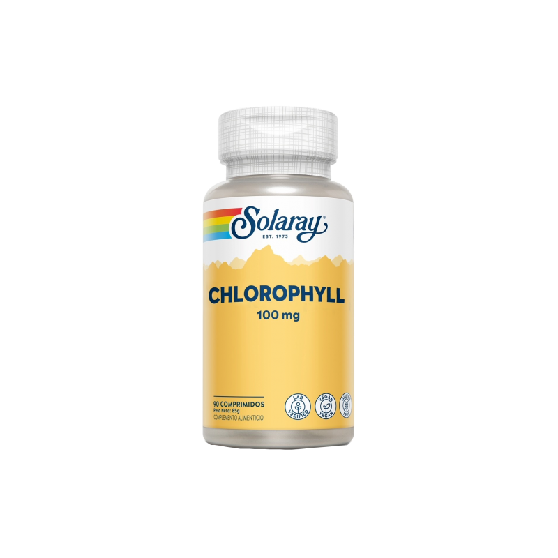 Chlorophyll 100mg 90 Comprimidos - Solaray