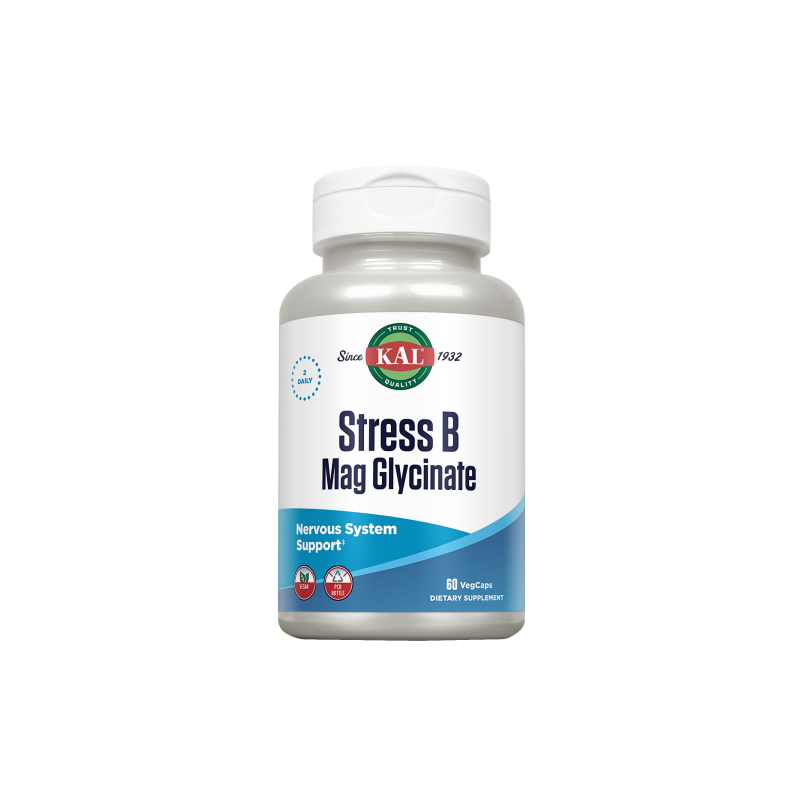 Stress B Mag Glycinate 60 VegCaps - KAL