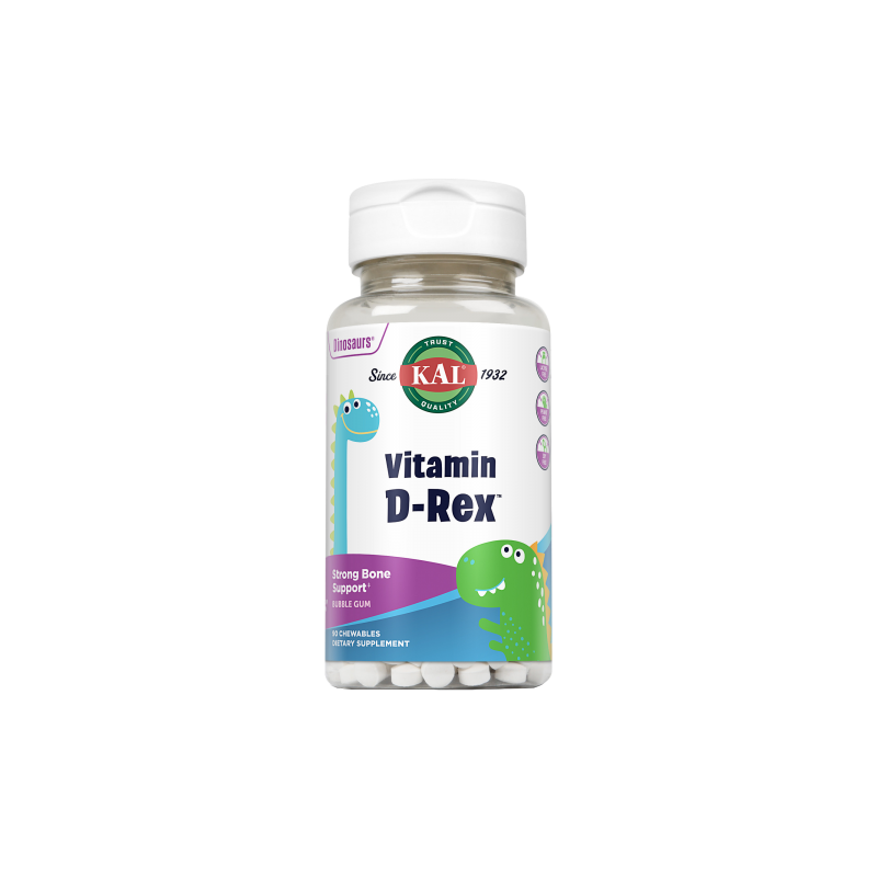 Vitamin D Rex D3 400 UI - 90 Comprimidos Masticables - KAL