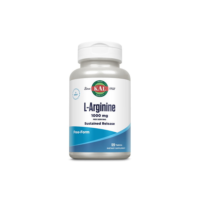 Kal L-Arginine 1000mg 120 Comprimidos - Solaray