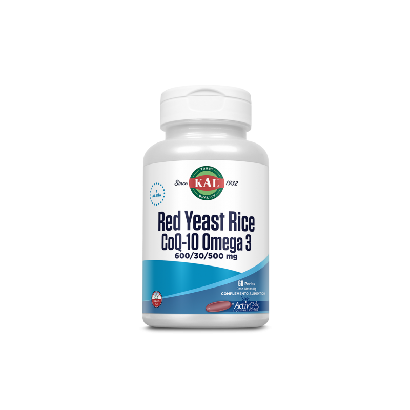 Kal Red Rice Q10 Omega 3 - 60 Activgels - KAL