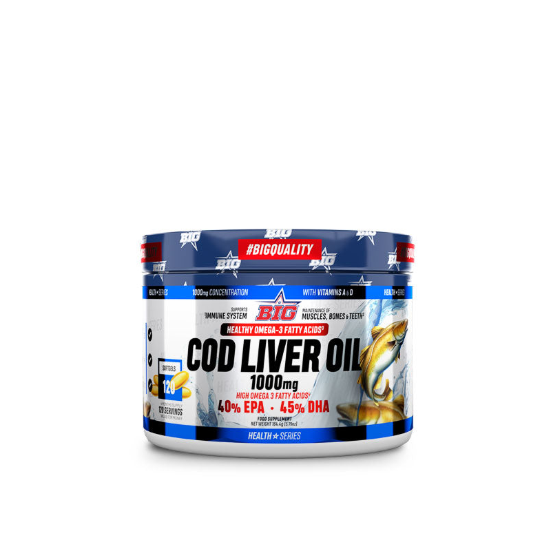 Cod Liver Oil 1000mg 120 Soft - BIG