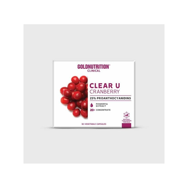 Clear-U Cranberry 20 Cápsulas - Gold Nutrition