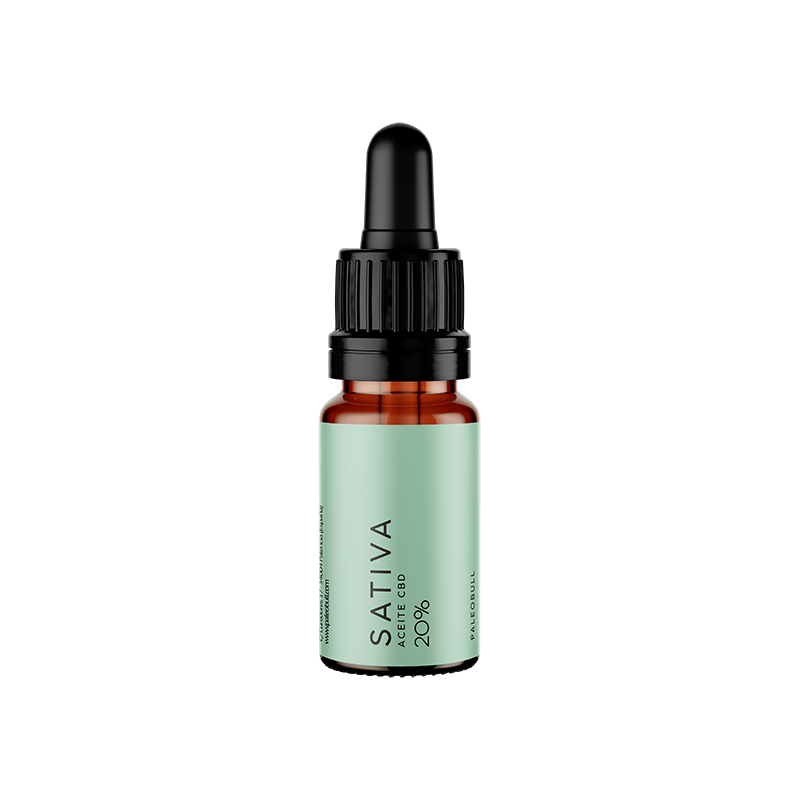 Sativa Aceite CBD 20% 10ml - PaleoBull