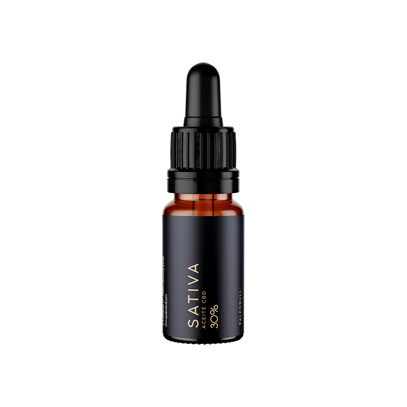 Sativa Aceite CBD 30% 10ml - PaleoBull