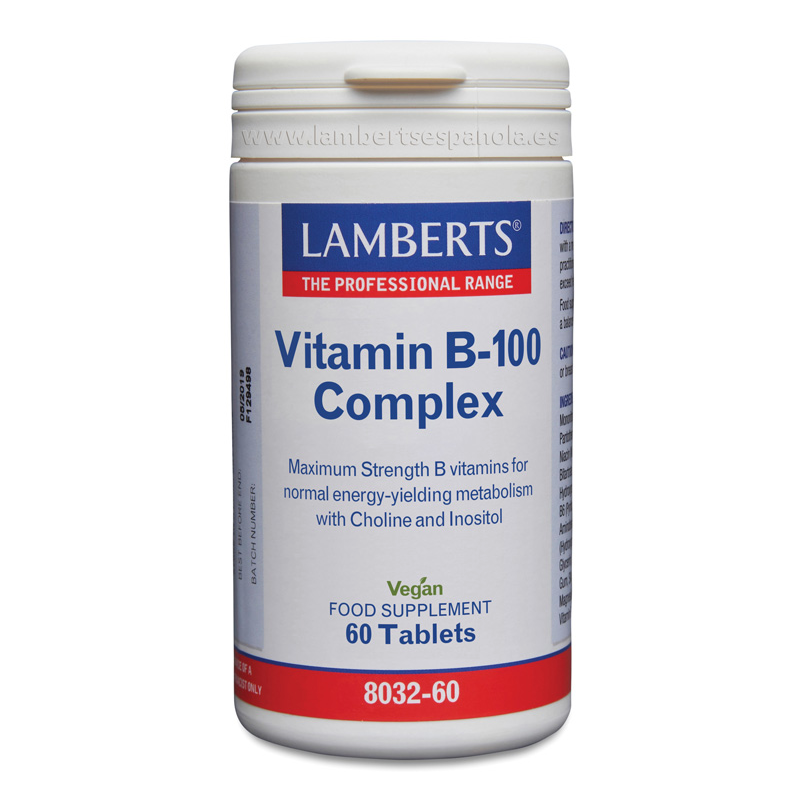 Complejo B 100mg 60 Tabletas - Lamberts