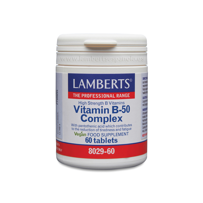 Complejo de Vitaminas B-50 60 Tabletas - Lamberts