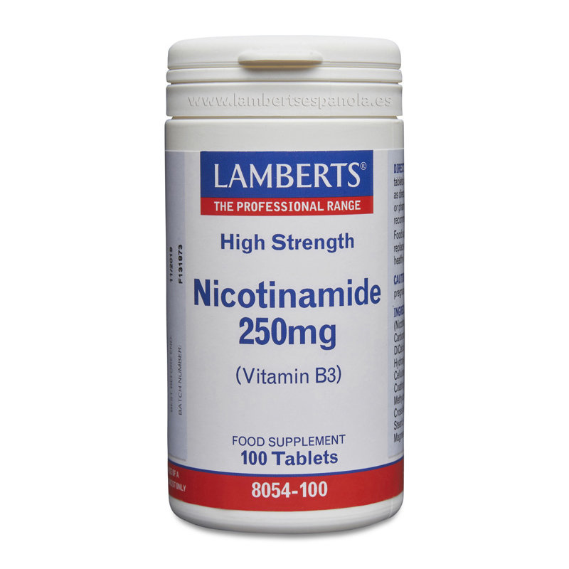 Nicotinamide 250mg 100 Tabletas - Lamberts