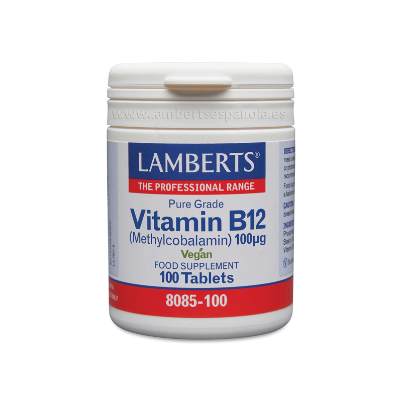 Vitamina B12 - 100 mcg 100 Tabletas - Lamberts