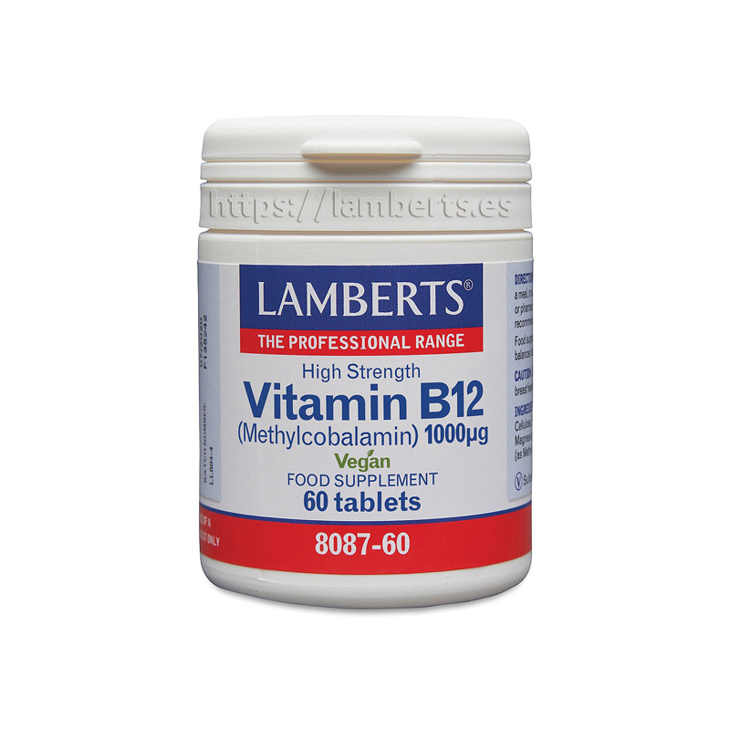 Vitamina B12 1000mcg 60 Tabletas - Lamberts